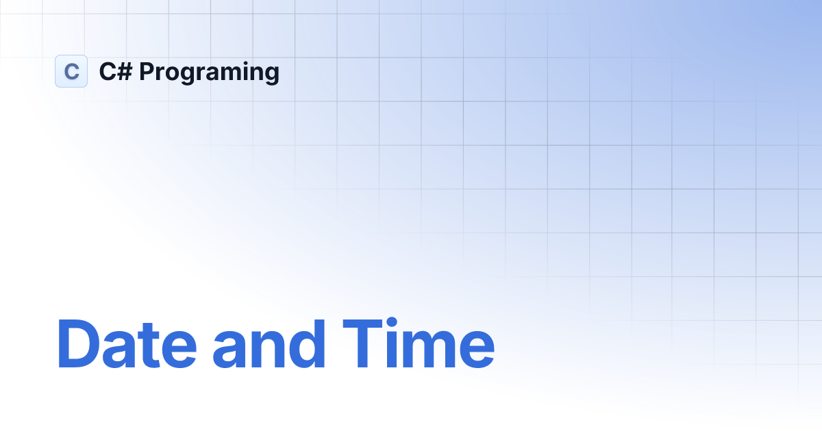 Date and Time C Programing